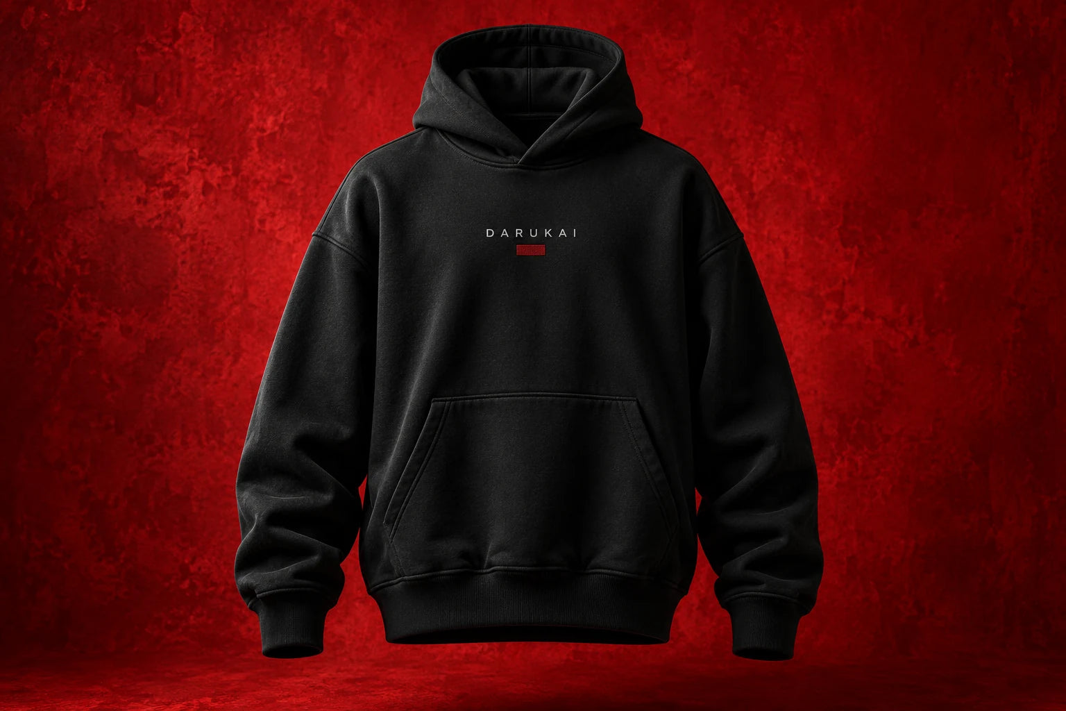 Black Darukai Core Hoodie with a subtle chest logo